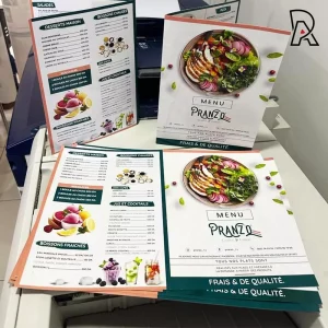 impression menus sur mesure