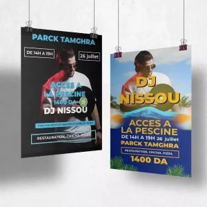 Affiches événementielles pour DJ Nissou