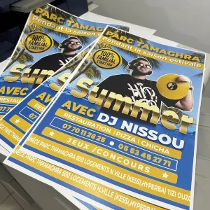 Affiches DJ Nissou pour Parck Thameghra