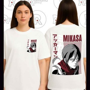 T-shirt personnalisé Mikasa Ackerman | Diamond Agency