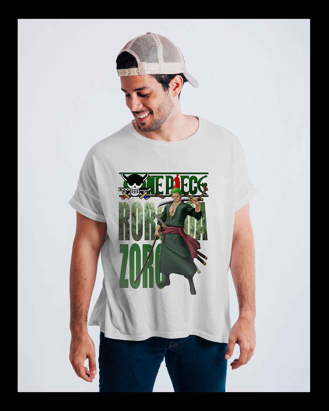 T-shirt Roronoa Zoro personnalisé | Impression DTF durable