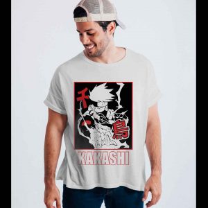 T-Shirt Naruto Kakashi – Impression DTF Premium
