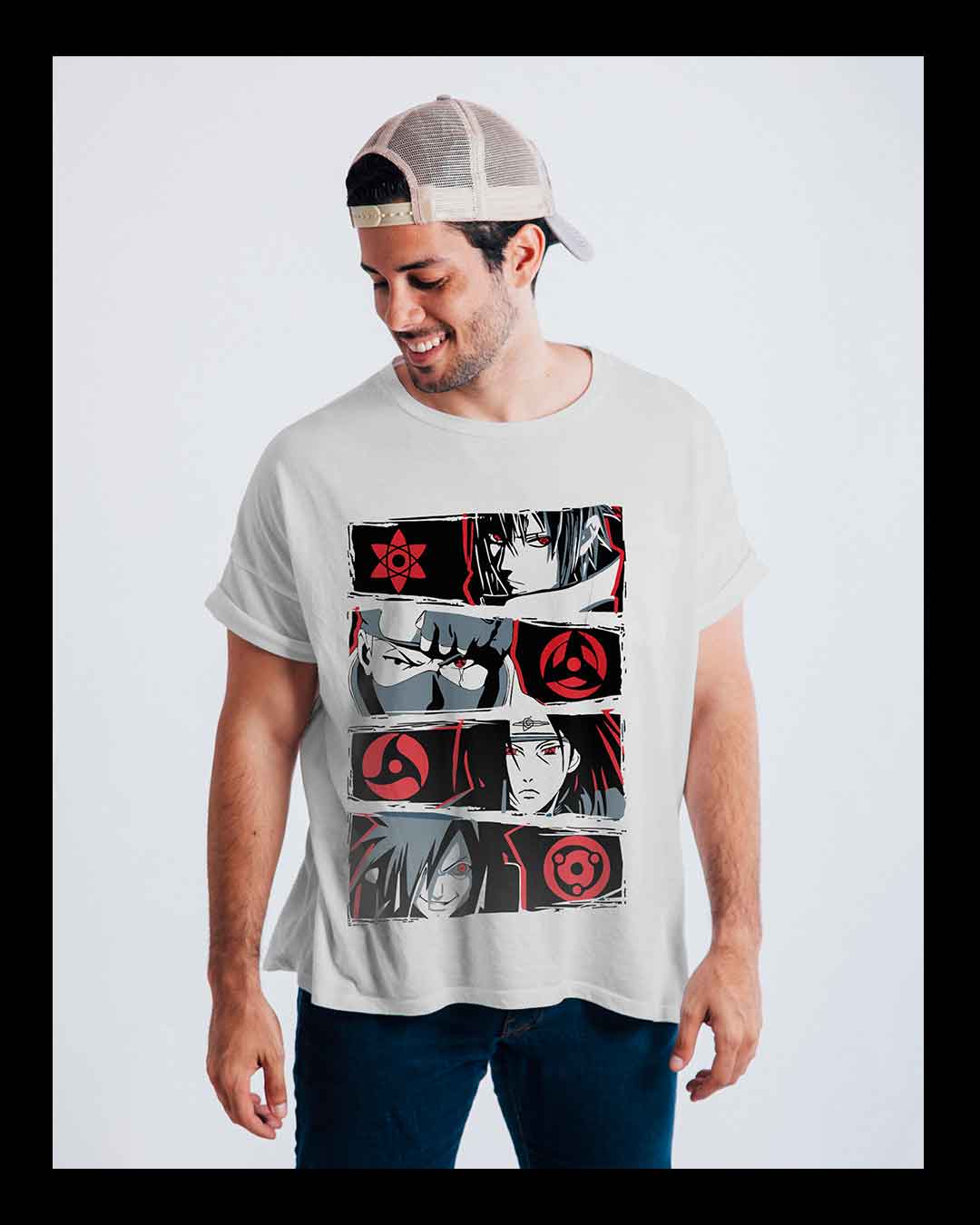 T-shirt Naruto Shippuden – Madara, Obito et Tobi