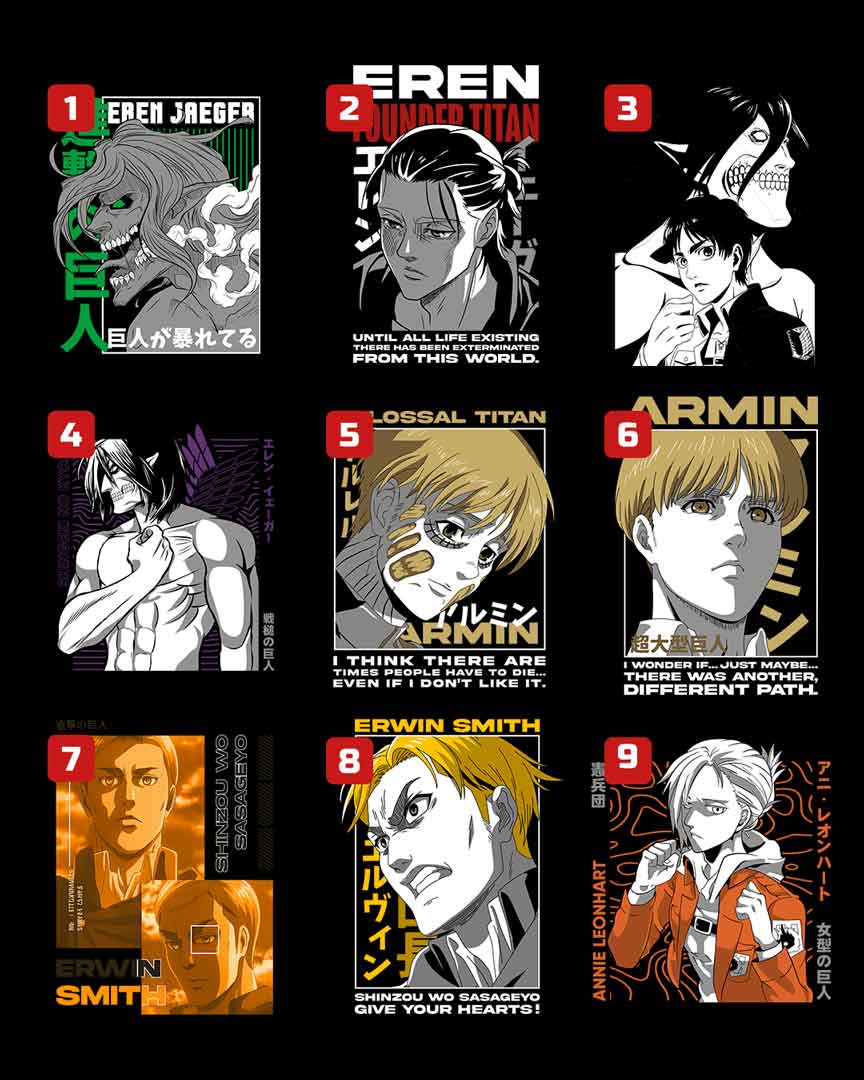 T-shirt personnalisé Eren Jäger – Image 2