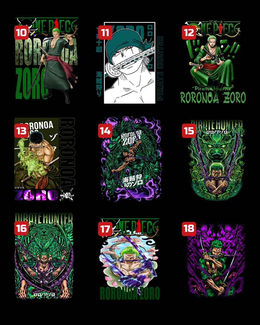 T-shirt personnalisé Roronoa Zoro – Image 2