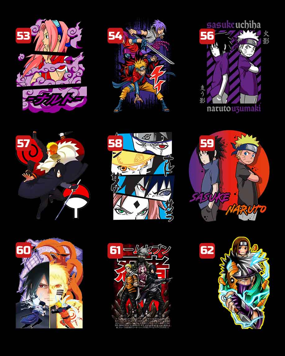 Vêtement manga Naruto personnalisé en DTF – Diamond Agency